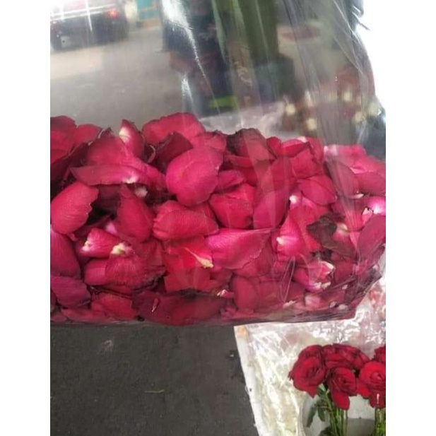 kelopak mawar merah dan mawar putih 1 paket rose flowers