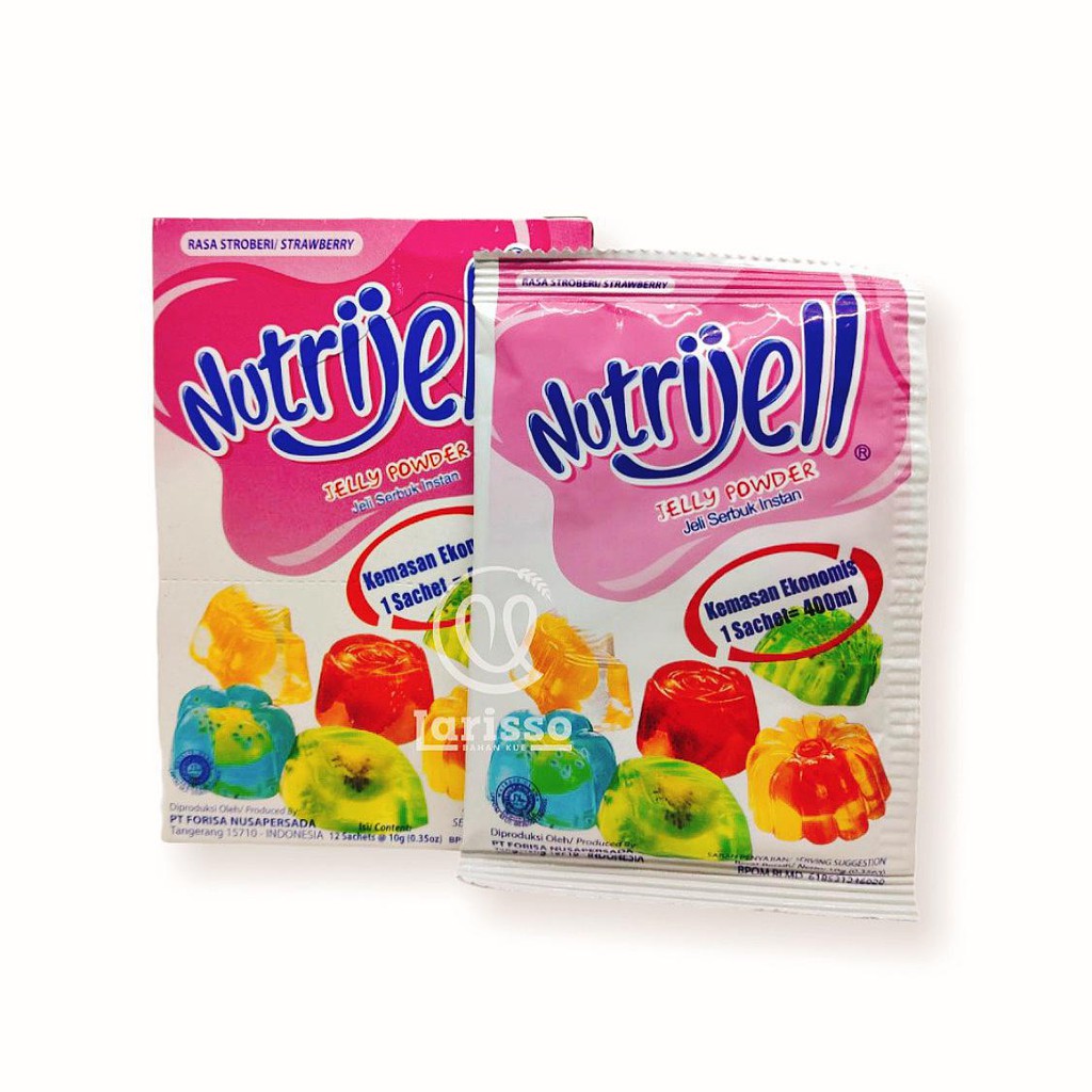 

NUTRIJELL EKONOMIS JELLY POWDER JELI SERBUK INSTAN STROBERI 5GR