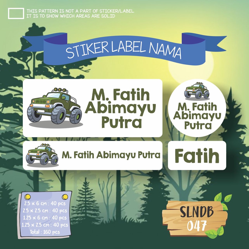 

stiker label nama anak waterproof ballerina kartun lucu owl SLNDB 047