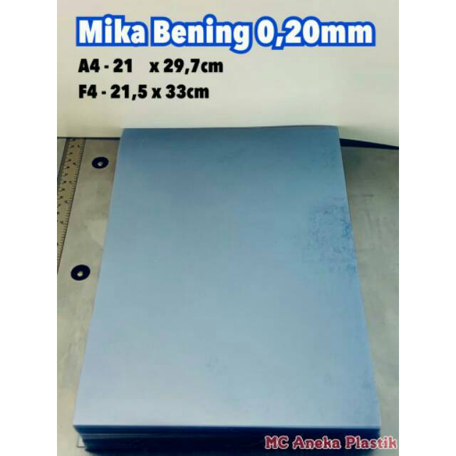 

InJO Cover Plastik Mika Jilid Bening Mika Plastik 0,20mm Bening Transparant