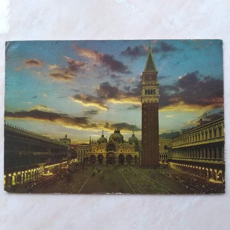 

Kartu Pos Jadul Lawas Piazza S Marco Venezia 1985 Italia - Indonesia