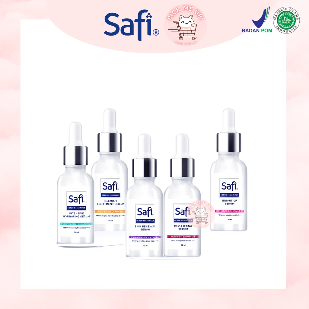SAFI Serum Essentials Series | TERMURAH & TERLARIS | Serum Wajah | Face Serum | Perawatan Wajah | Tr