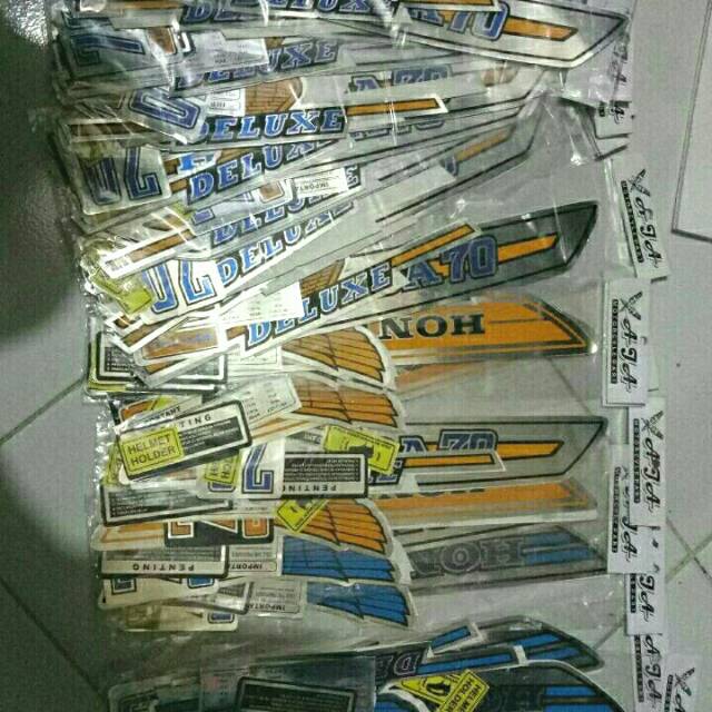 STIKER MOTOR HONDA C70 STRIPING HONDA C70