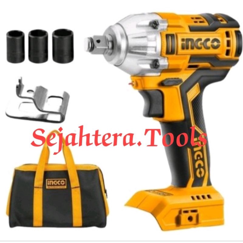 IMPACT WRENCH CORDLESS 20V UNIT ONLY MESIN BUKA BAUT RODA BATERAI IMPEK