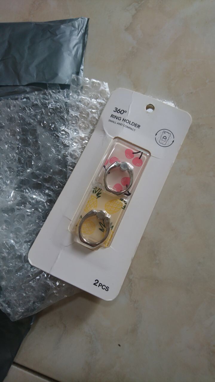 Miniso V-fruit Series Cellphone Ring Holder Stand Isi 2 Pcs