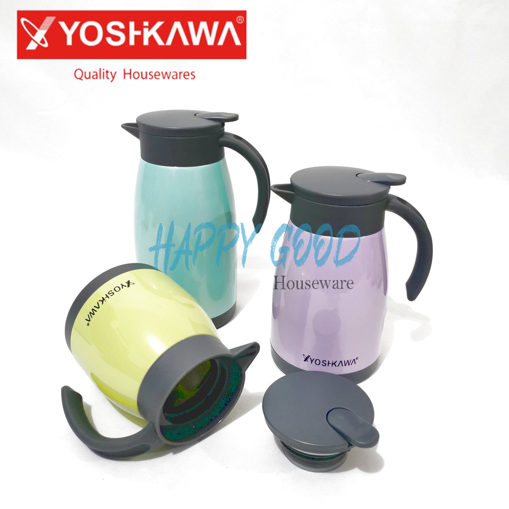 YOSHIKAWA THERMOS KETTLE HOT&COOL STAINLESS STEEL 0.50 - 1 LITER KD-6071/6072/6073