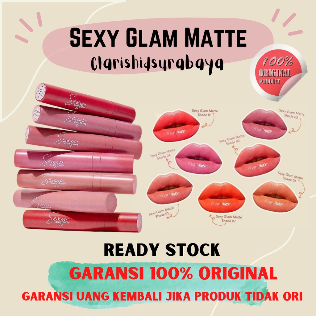 Ms Glow Sexy Glam Matte and Glam Matte Lip Matte Lipstick Sexy Glam Matte and Lipstick Ms Glow