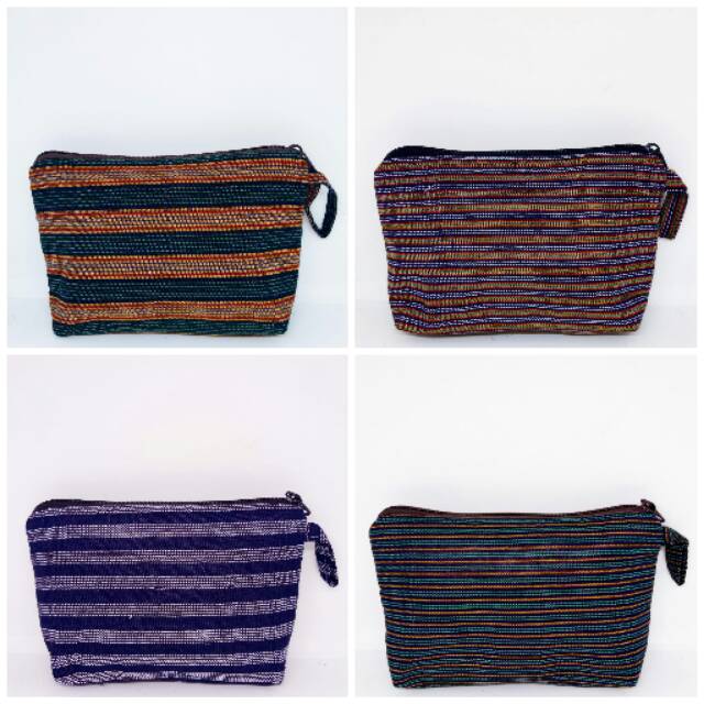 Dompet Kosmetik Motif Lurik