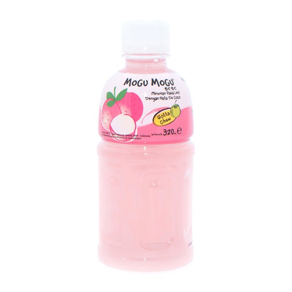 

MOGU MOGU Lychee 320ml - Minuman Rasa Leci Nata De Coco -Botol