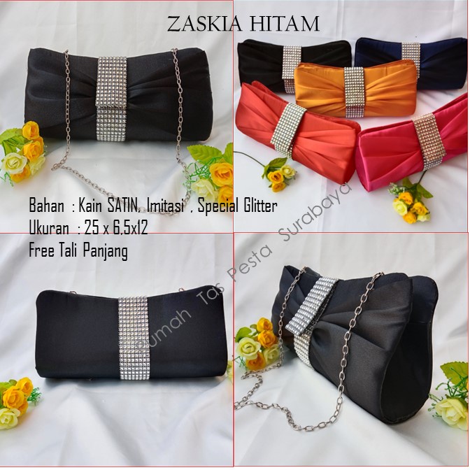 Tas Home Made ,Tas Pesta,Tas Kecil,ZASKIA HITAM