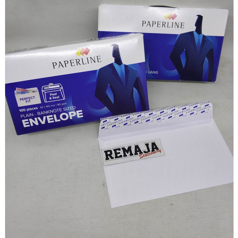 

Amplop Paperline 92x165 mm ( ukuran uang pas )
