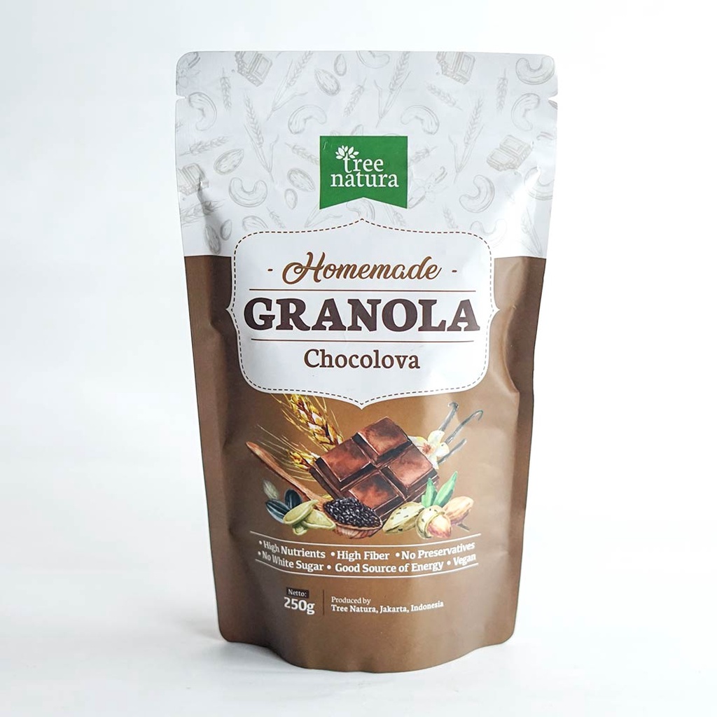 

Tree Natura, Granola Chocolova 250gr (Dark Chocolate)-Jkut