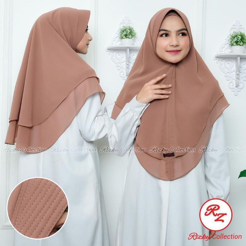 Rizky hijab, Aulia hijab, Jilbab Ceruty bebidol 2layer