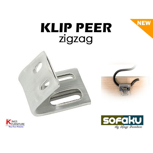 Klip Peer Zigzag Pengikat Per Sofa Spring Zig Zag - Klem Per Zigzag