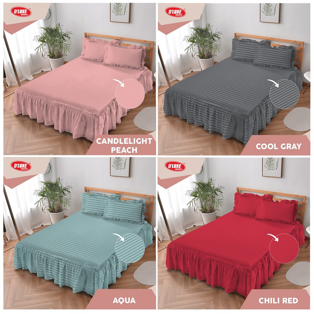 Kintakun Sprei D'Luxe Rumbai Embosed Edition Uk. 180x200