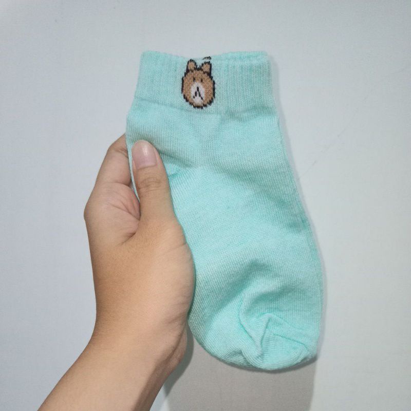 KAOS KAKI PENDEK BROWN CEWEK / KAOS KAKI SEMATA KAKI ANKLE WANITA-TOSCA