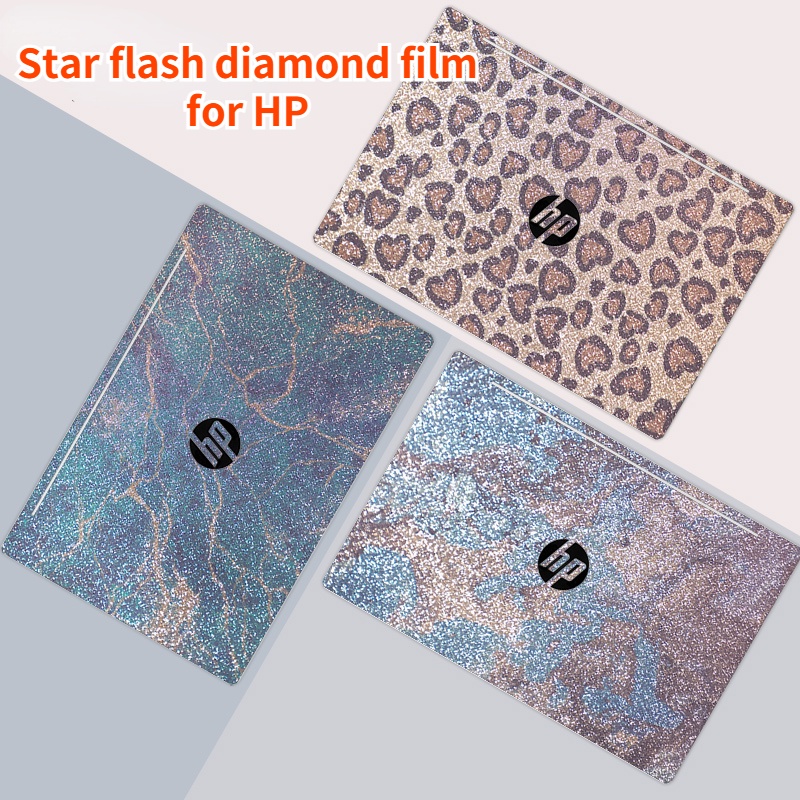 Gypsophila Flash Diamond Notebook Film Stiker Komputer Cewek Cocok Untuk HP Pavilion14 14s-cf 14-dv 14-ec 15-eg Laptop HP ProBook 440 G8 Film Pelindung