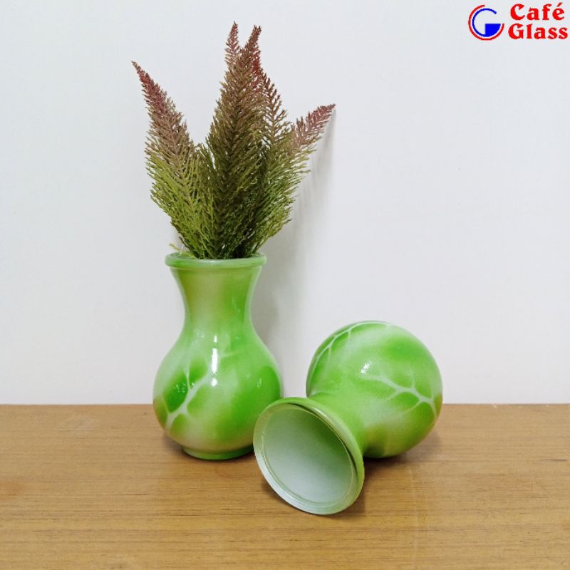 Vas Kaca Marble Hijau DMJ-17 DMB