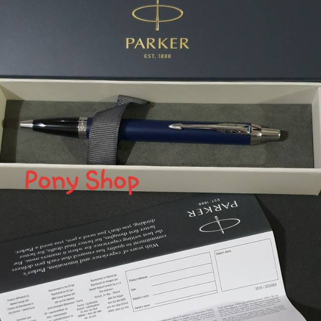 

Pulpen Parker IM New Royal Blue CT BP ORIGINAL Free Grafir Nama