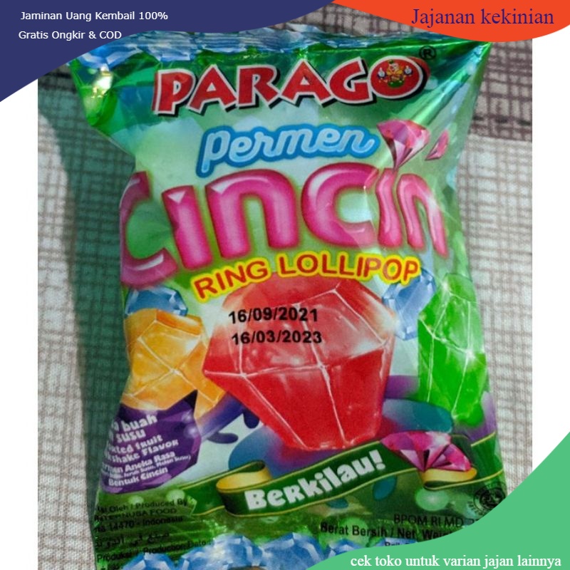 

permen parago cincin isi 10pcs-permen manies-manisan-jajan jadul-jajanan-jajan anak