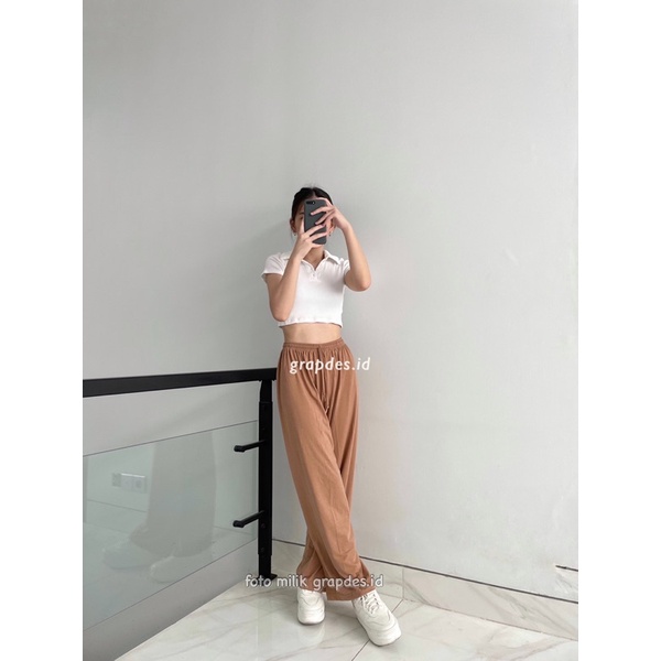 Umara Pants Soft Spandek | Celana Kulot Wanita | Loose Pants M L XL dan XXL