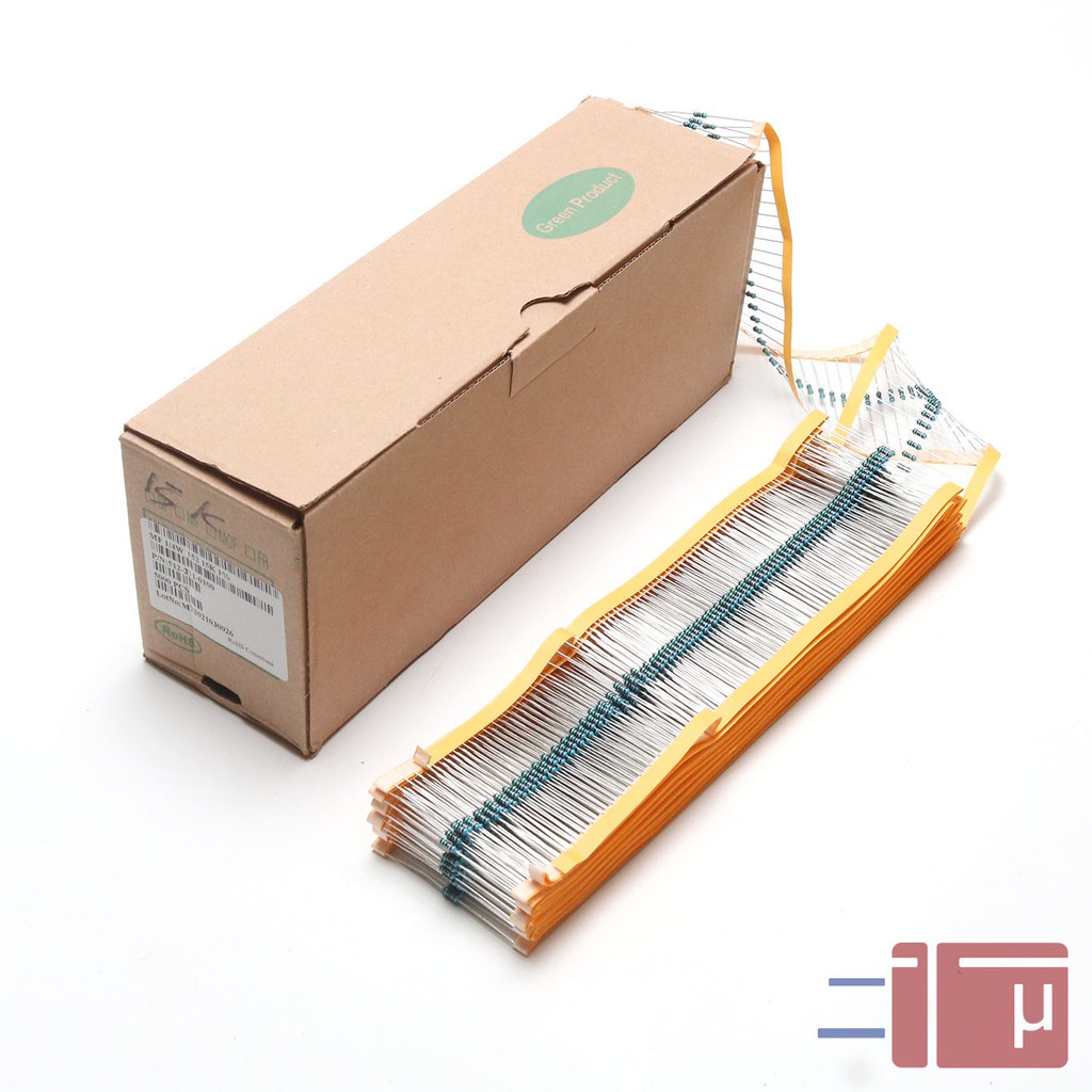 x10 Resistor 15K 1/4W Metal Film 1% Taiwan Kaki Tembaga