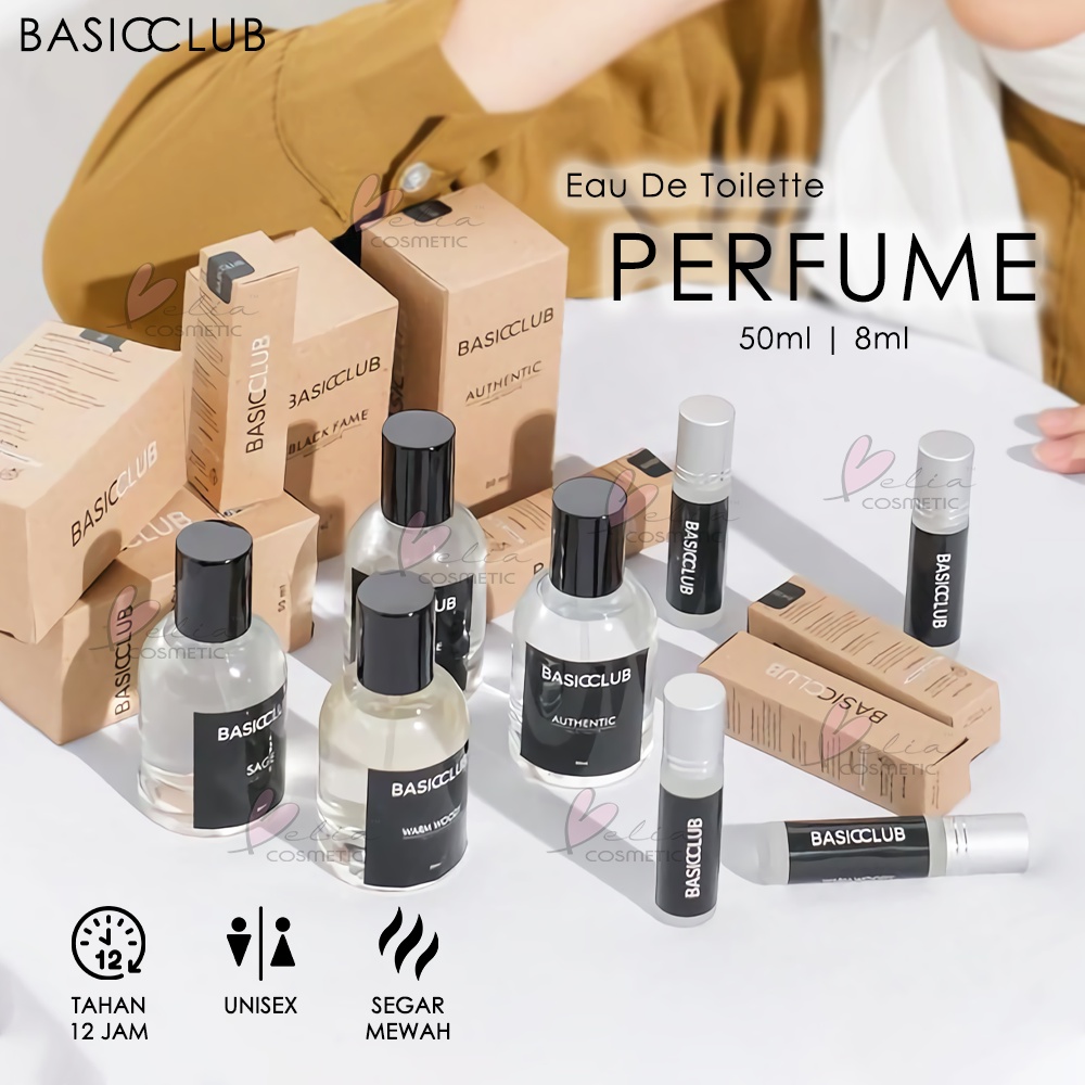 ❤ BELIA ❤ BASICCLUB Eau De Toilette Perfume 50ml | 8ml | Parfum EDT | Wangi Badan By Geamoore