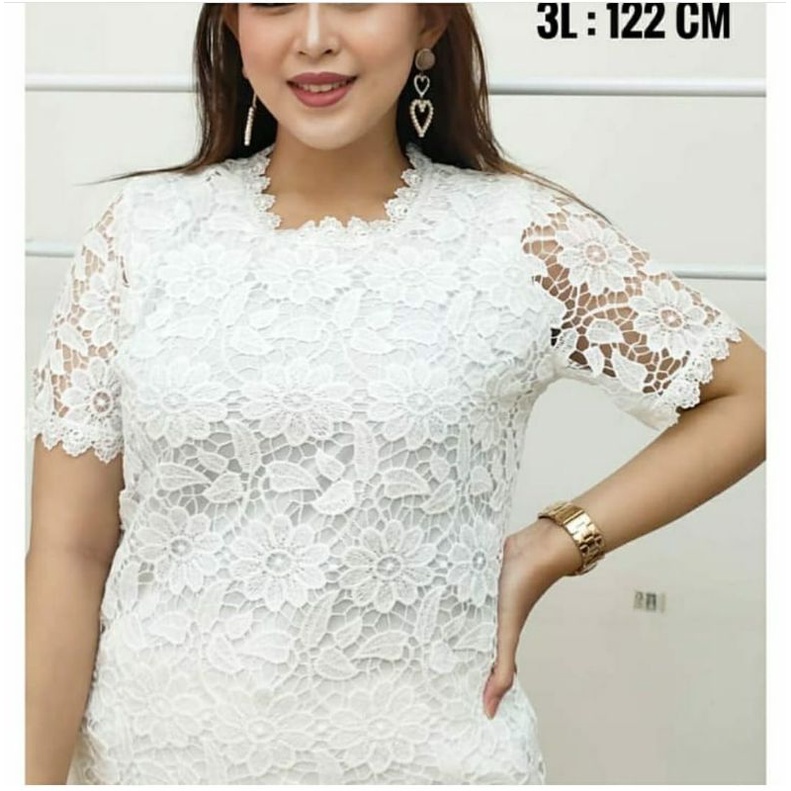 Atasan brokat import lapis furing/Brokat import