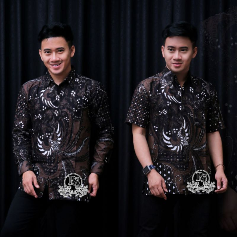 Kemeja Batik Pria Lengan Panjang M L XL XXL Baju Batik Pria Modern Batik Kerja Pria Batik Kantor Pria Seragam Batik