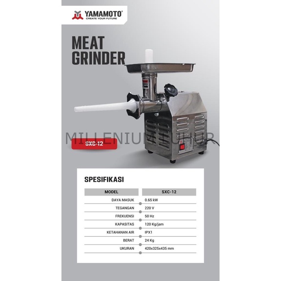 Meat grinder/ Mesin gilingan daging listrik SXC-12