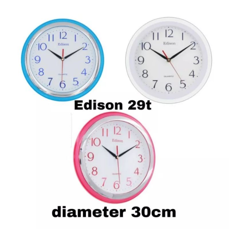 Jam dinding Edison EDW 29T diameter 30cm
