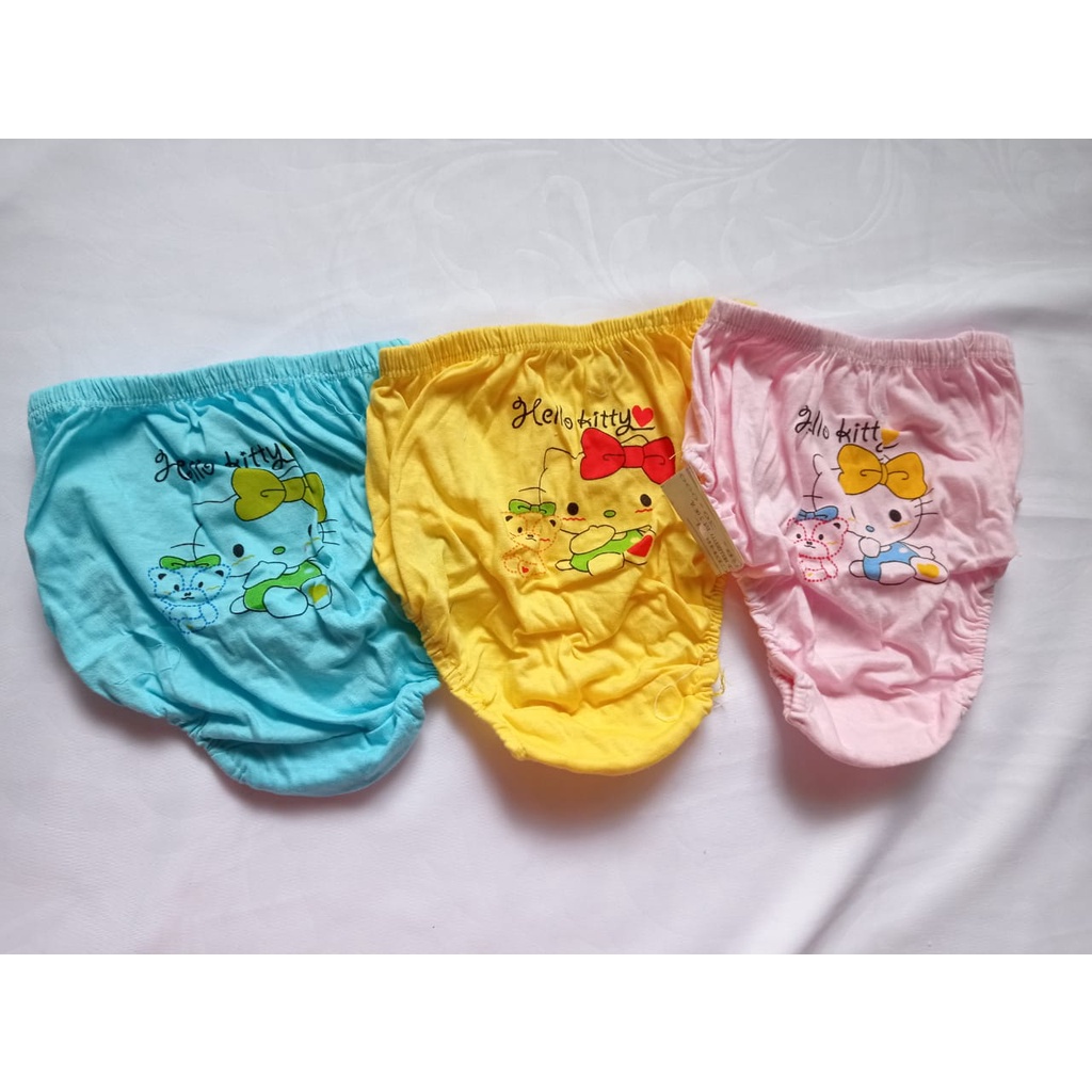 HUNBE | CELANA DALAM ISI 3 PCS CD WARNA ANAK PEREMPUAN HELLO KITTY UKURAN XL