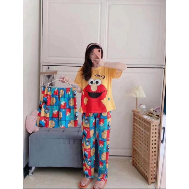 3IN1. 12 [BISA COD] TSC SET BAJU TIDUR WANITA 3 IN 1 IMPORT PREMIUM BY LEISURE WEAR