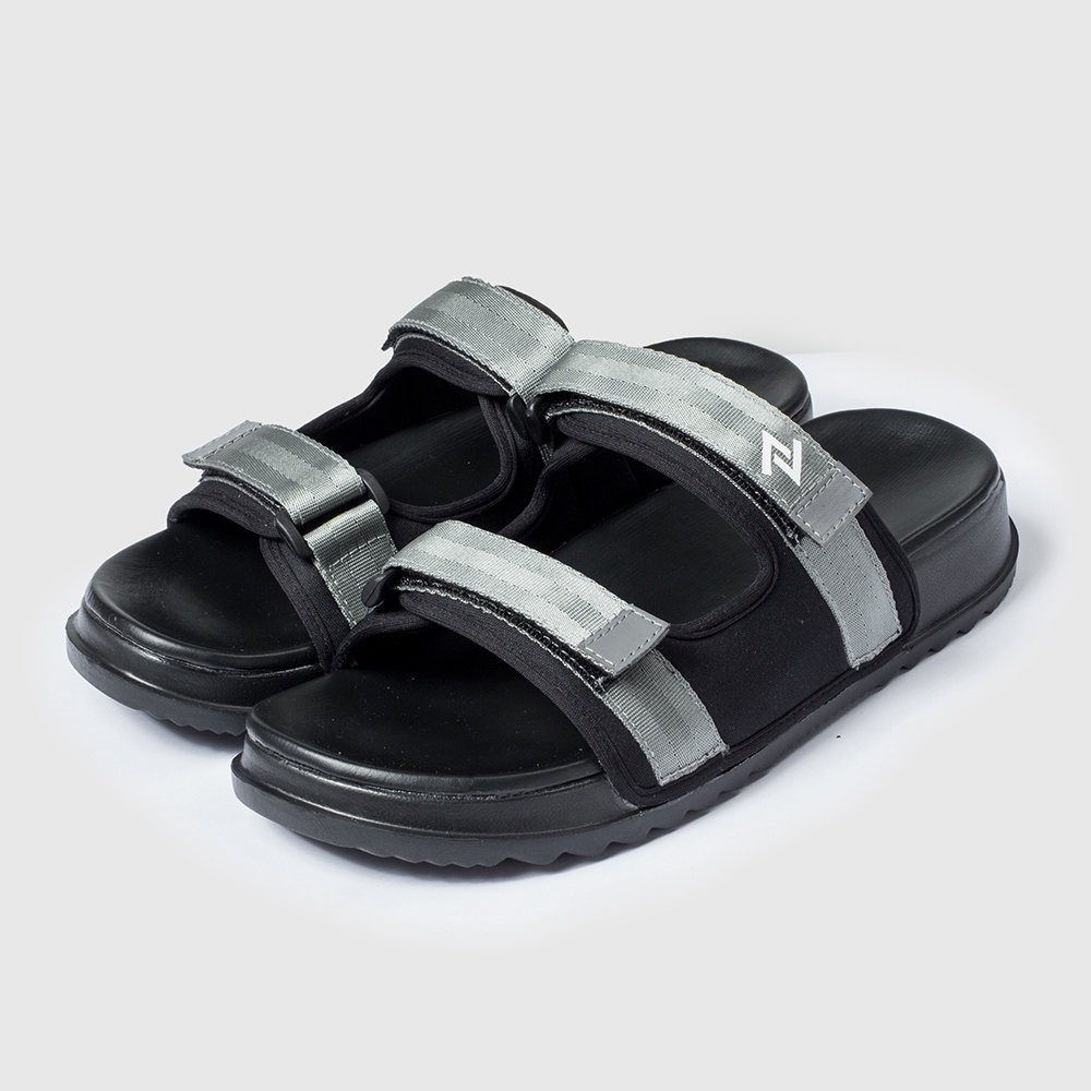 PIRLO GREY |ManNeedMe x NAZ| Sandal Pria Sendal Slop Casual ORIGINAL