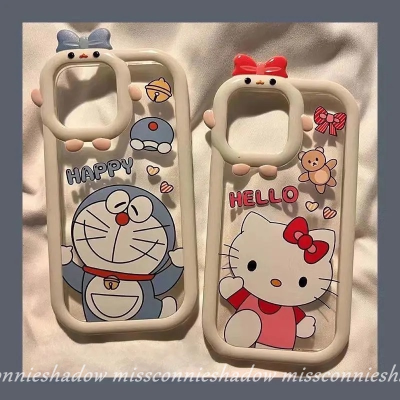 Soft Case Desain Kartun Hello Kitty Doraemon Monster Untuk IPhone 7 8 Plus XR X XS Max 13 11 12 14 Pro Max 6 6S SE 2020