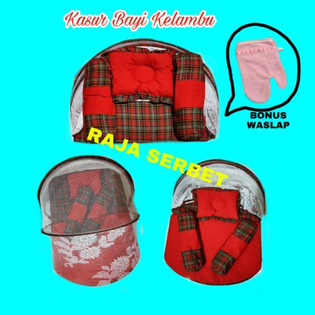 kasur bayi kelambu full set ( BONUS WASLAP JARI )