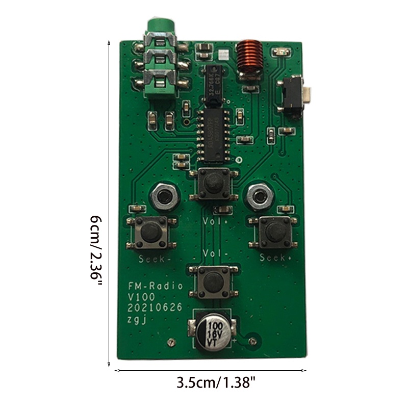 Btsg Micro FM Radio Receiver 88-108Mhz Amplifier Board Module Stabilisasi Frekuensi