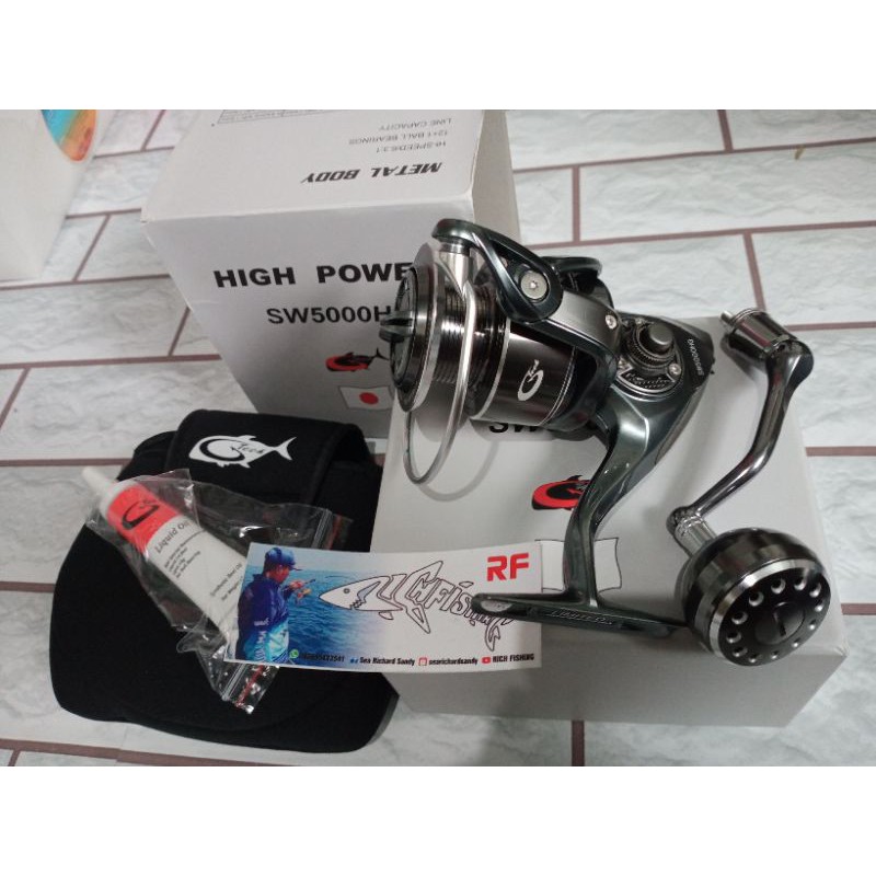 Reel G-tech HIGH POWER 4000 MAX 18kg & 5000 max 22kg