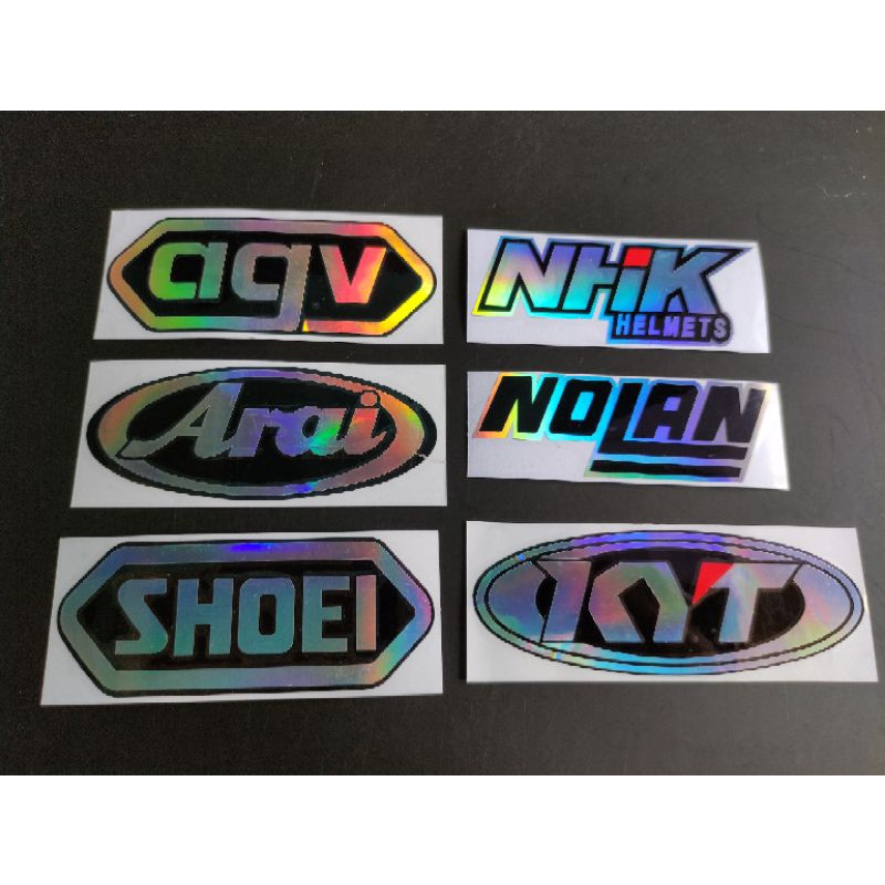 Sticker helm cutting