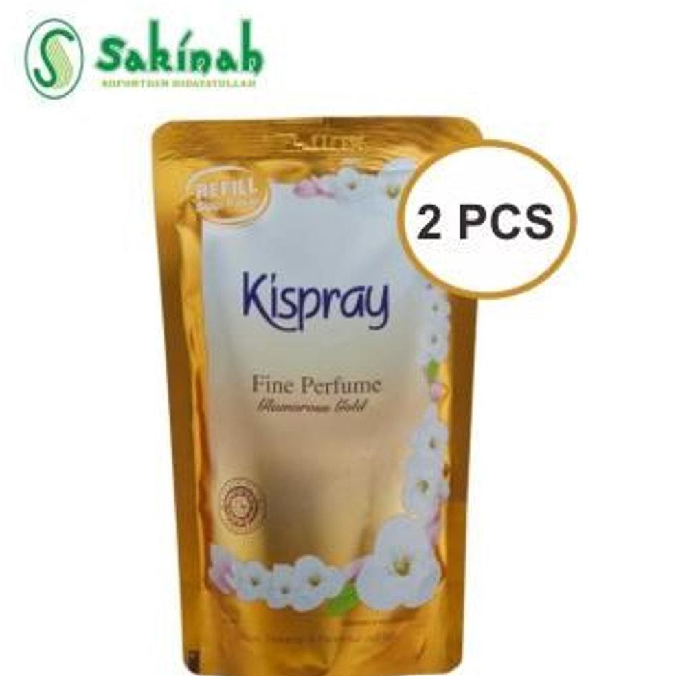 Kispray Pouch Glamour Gold 300Ml Refill - (2 Pcs)