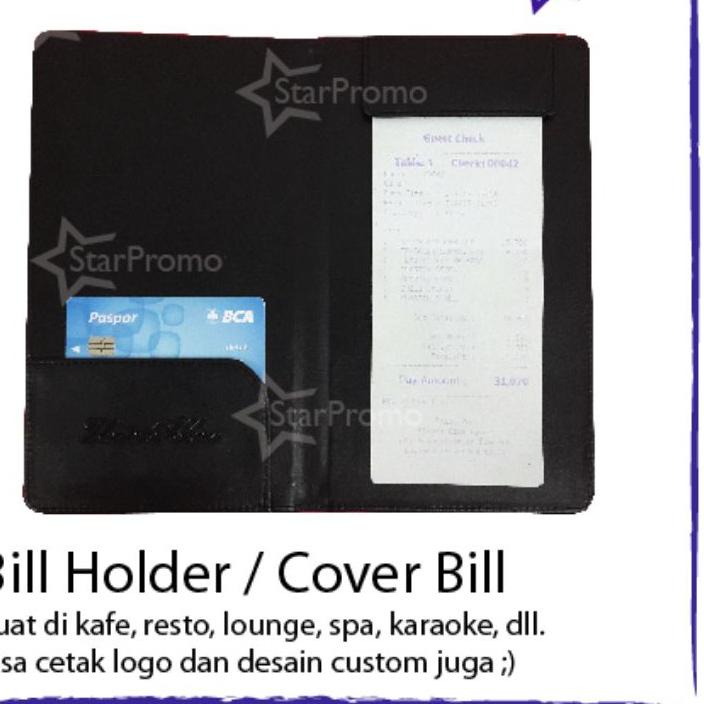 

Terbaik! Bill Holder Cover Bill Resto Cafe Hotel ,,