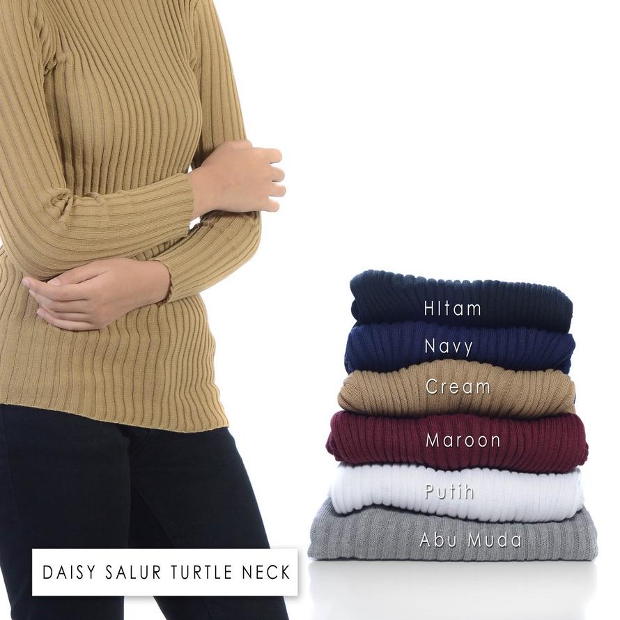 DAISY SALUR TURTLENECK | daisy salur sweater | sweater rajut | baju rajut | grosir sweater | rajutan