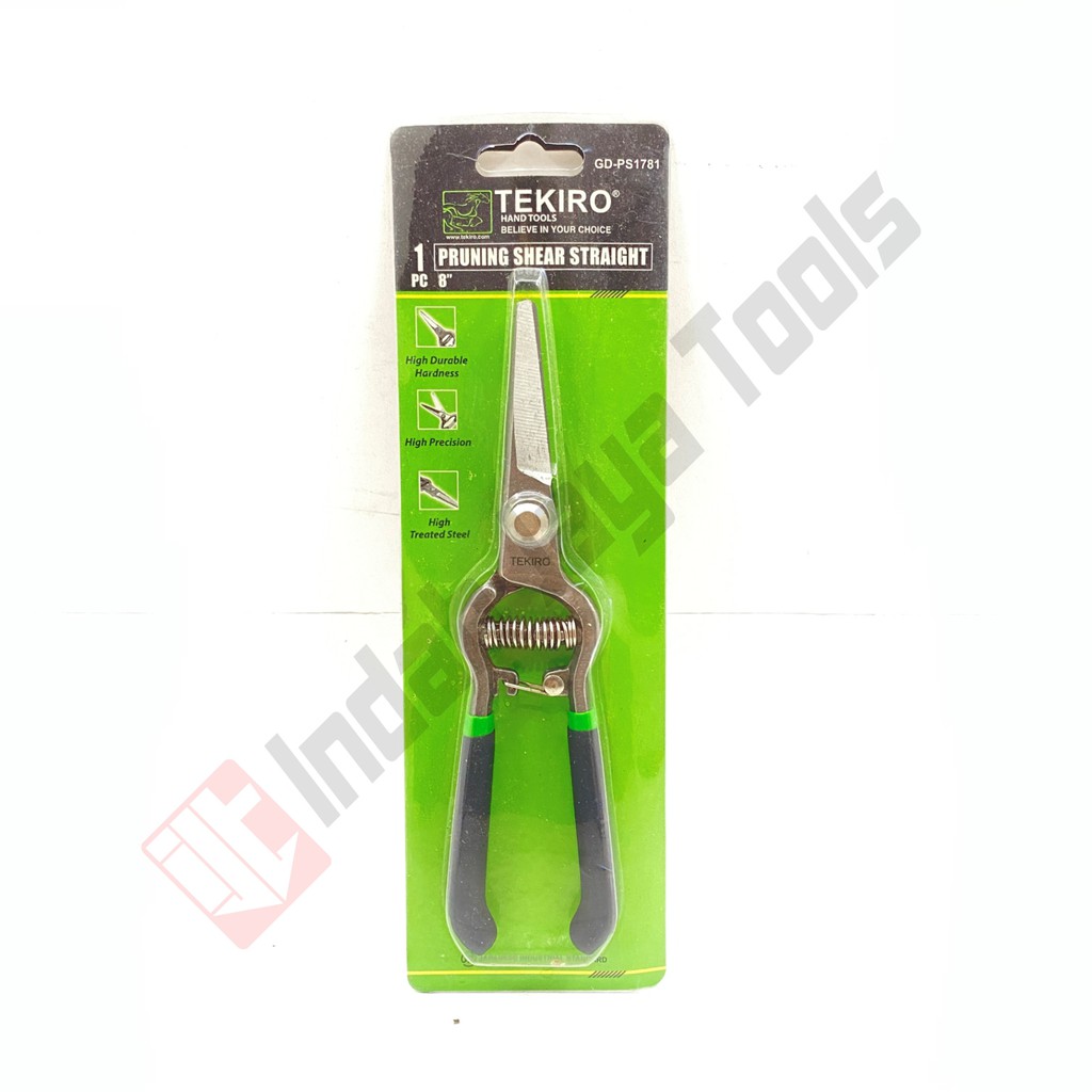 TEKIRO GD-PS1781 Gunting Dahan LURUS 8 Inch Pruning Shear Bunga Taman