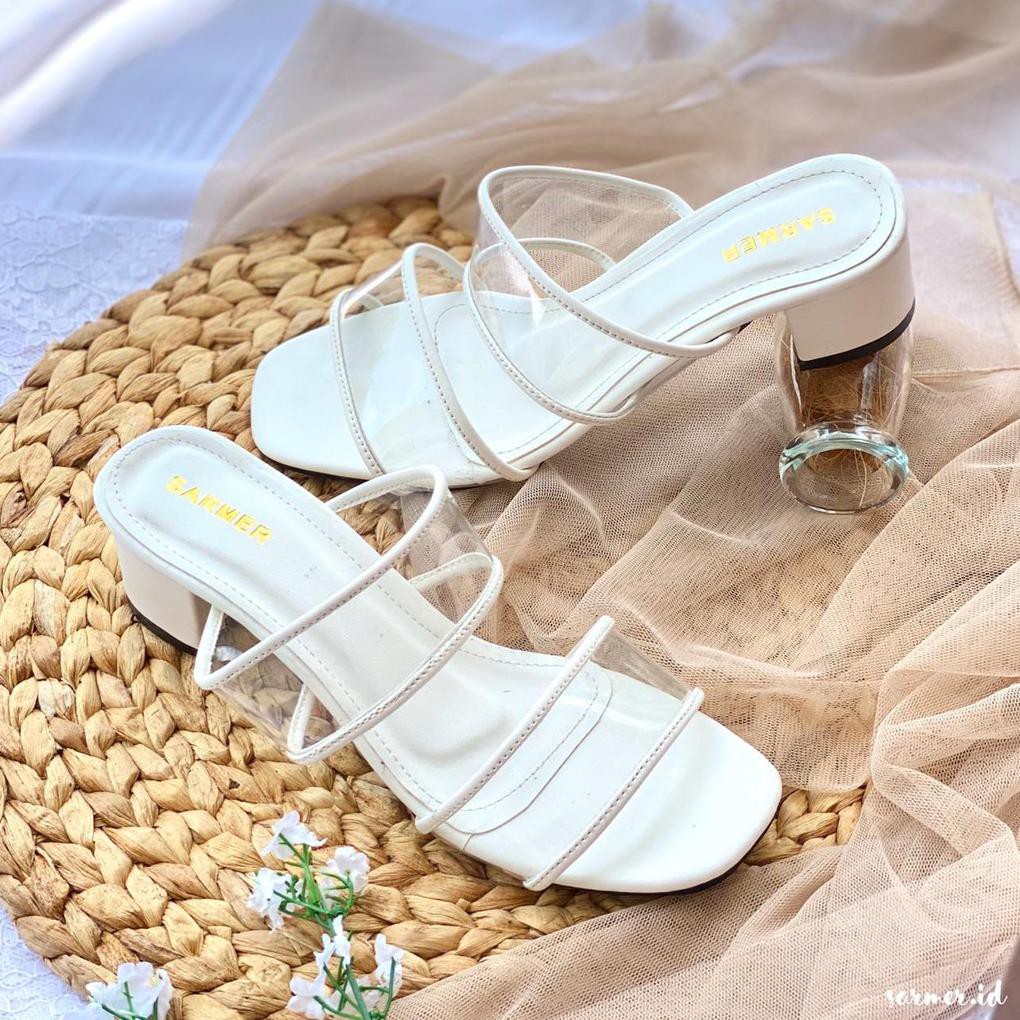 Sepatu Hak Pump Sarmer Jolie Heels White