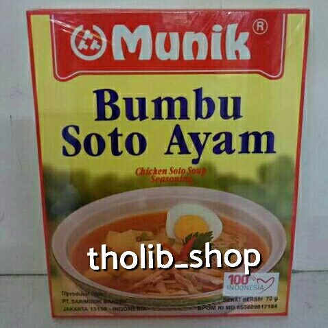 

Munik bumbu soto ayam 70 gr box