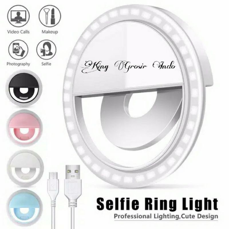 Selfie Ring Light Jepit RK-12 / Ring Light Jepit Di Hp / Universal Ring Light