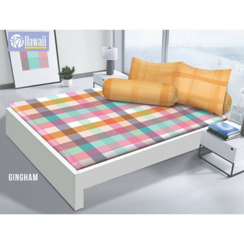 Sprei Hawaii King Size 180x200 Motif Minimalis Seprai Terlengkap