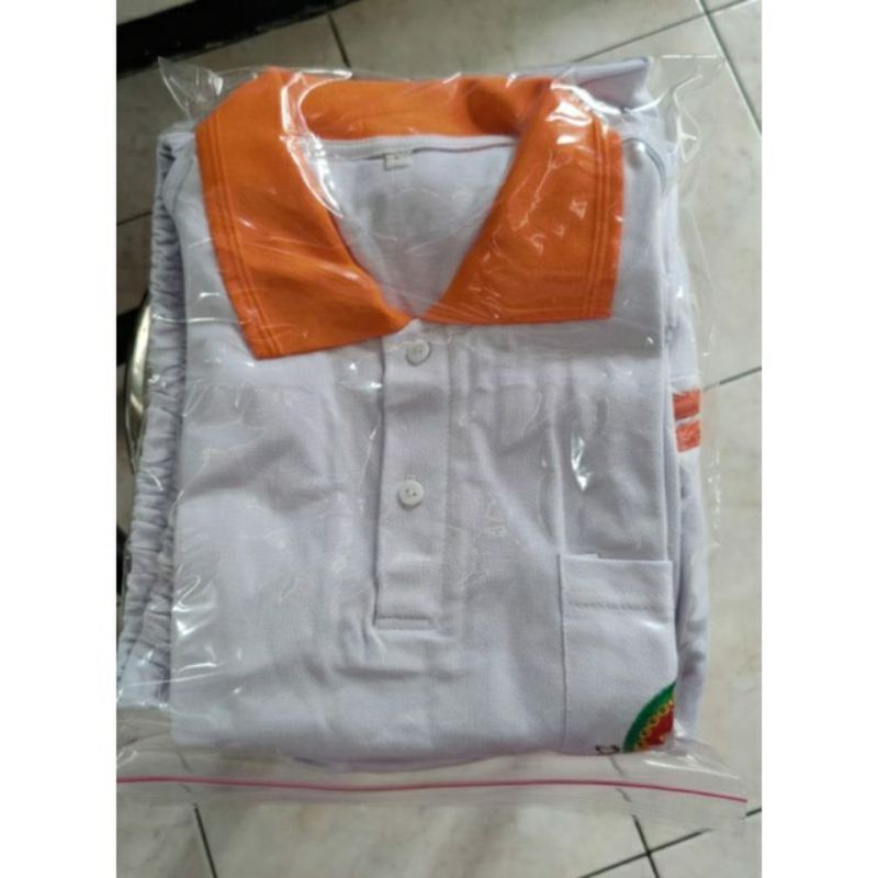 setelan baju olahraga dwp putih bordir putih termurah terlaris harga grosir