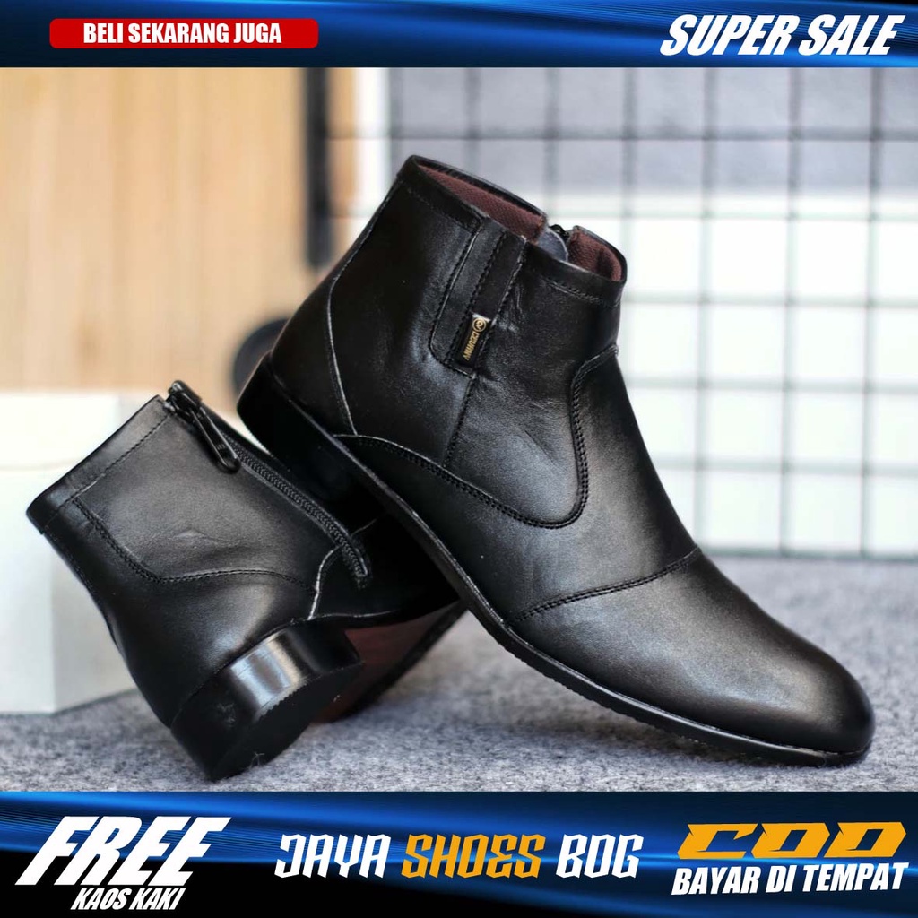 FOX|Sepatu Formal Pantofel Pria Kulit Asli Kerja Kantoran Asli Original