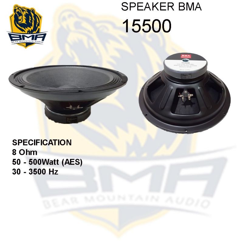 Speaker Komponen 15 Inch | BMA 15500